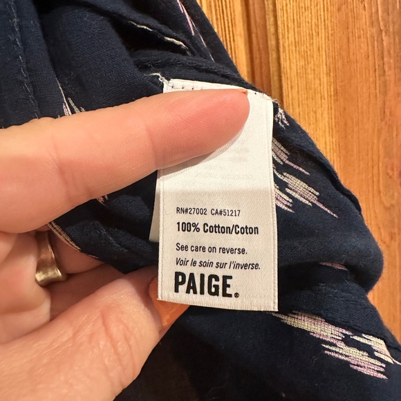 PAIGE Bonnie Tank, Cedar Ikat, XS - Picture 5 of 5